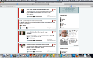 News page of trusted local  paper. See the Clickbooth ad. 