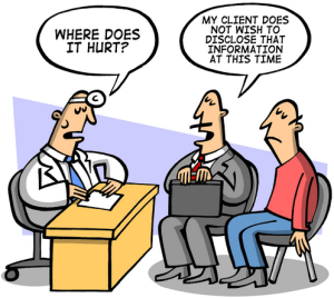 Doctors and Lawyers. Stiff workplace completion. Click for more Kip Piper cartoons. 