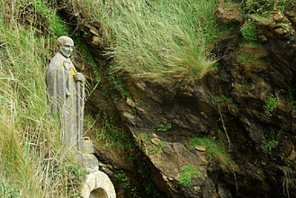 Wikipedia images of Gildas, Joseph of Arithamea, King Arthur and the River Brue, which ran to Glastonbury before 12th Century